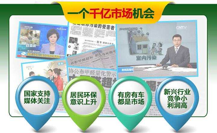 加盟室內(nèi)除甲醛公司要多少錢？